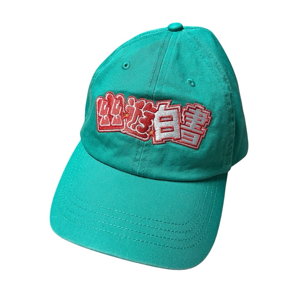 DUMBGOOD Yu Yu Hakusho Ghost Files Kanji Anime Embroidered Teal Adjustable Hat